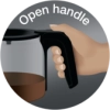 Открытая удобная ручка