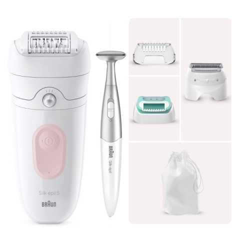 Набор: эпилятор Braun Silk-epil 5 5-251 с триммером для зоны бикини 0 Набор: эпилятор Braun Silk-epil 5 5-251 с триммером для зоны бикини 0