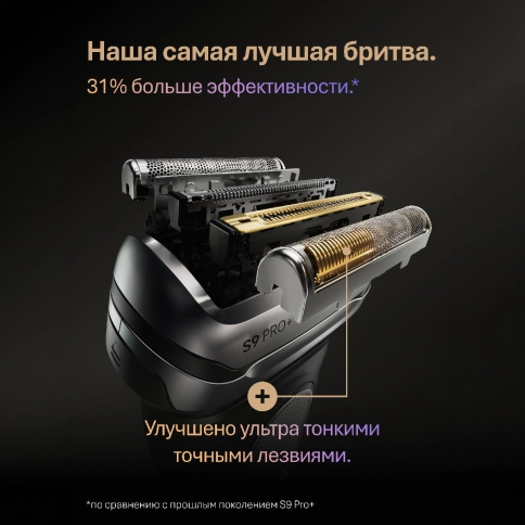 Электробритва Braun Series 9 PRO+ 9655cc со станцией очистки и зарядки 4