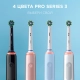Электрическая зубная щетка Oral-B Pro 1 голубая, колпачок на насадку, косметичка 16