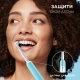 Электрическая зубная щетка Oral-B Pro 1 голубая, колпачок на насадку, косметичка 8