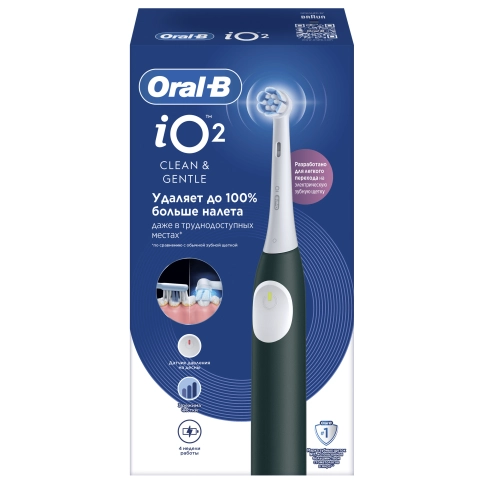 Электрическая зубная щетка Oral-B iO 2 темно-зеленая 11