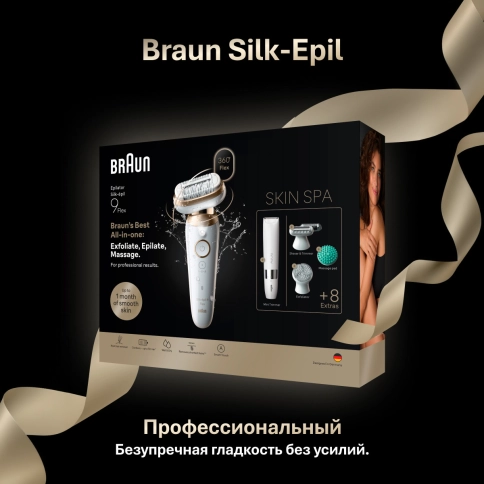 Эпилятор Braun Silk-épil 9 Flex 9-481 для сухой и влажной эпиляции 18