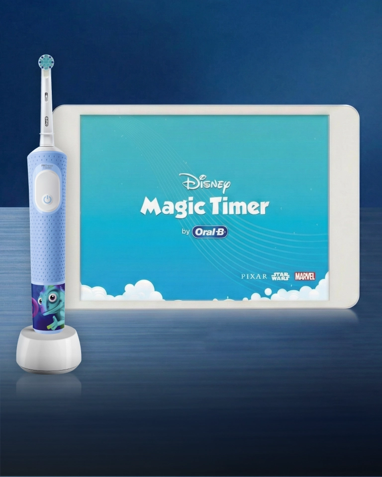 Детская электрическая зубная щетка Oral-B Vitality Kids "Хамелеон"