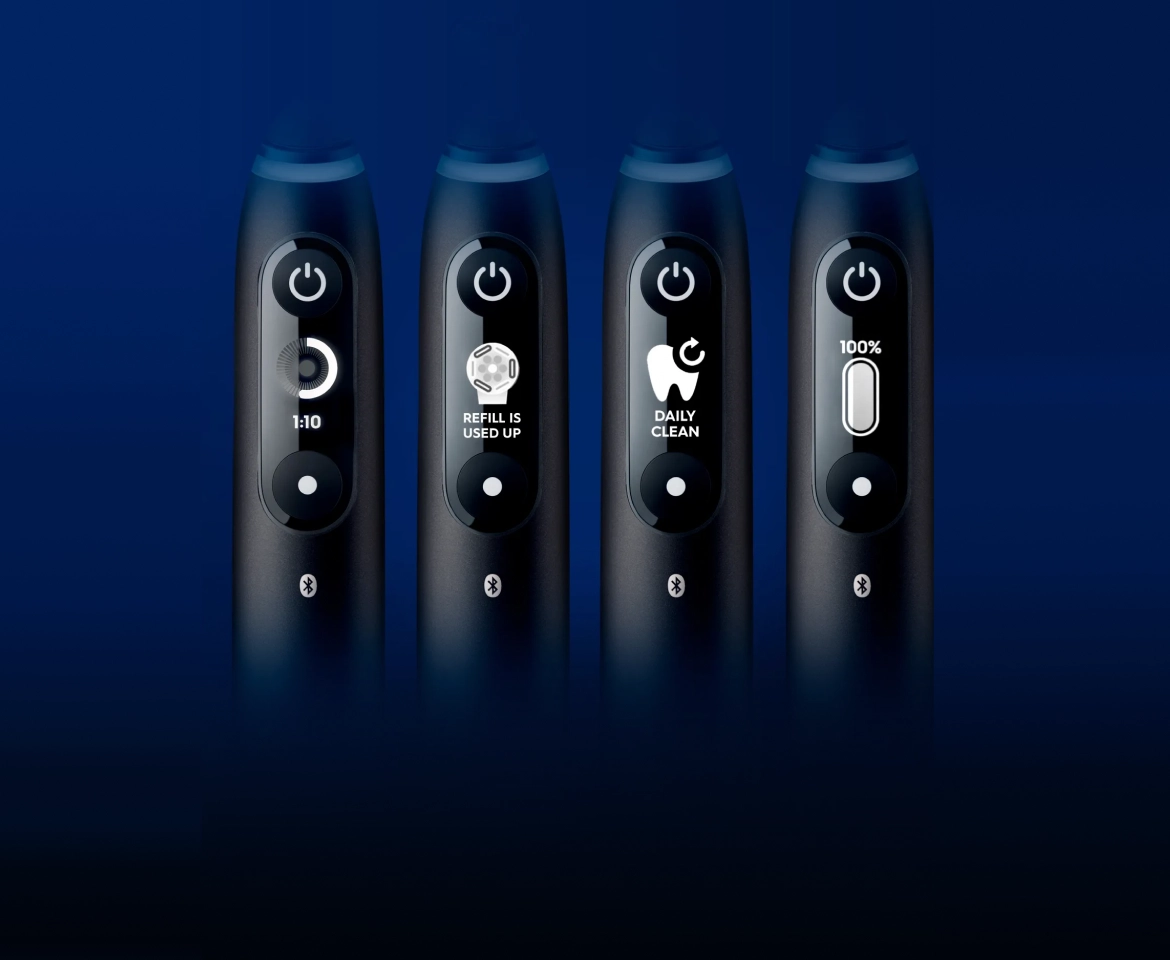 Электрическая зубная щетка Oral-B iO 6 Black Lava c насадками Ultimate Clean (2 шт) черные