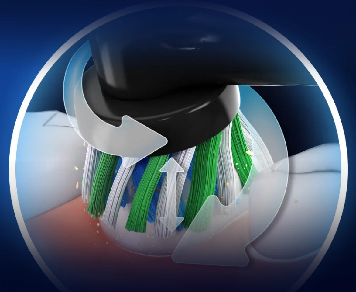 Электрическая зубная щетка Oral-B Vitality Pro Black c дополнительной насадкой Sensitive Clean (1 шт)