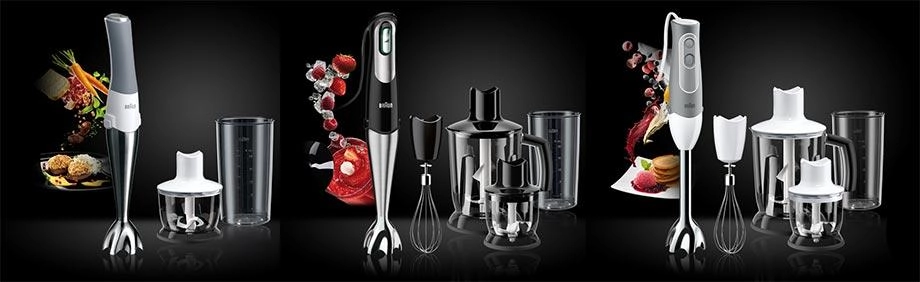 Погружные блендеры с насадками от Braun