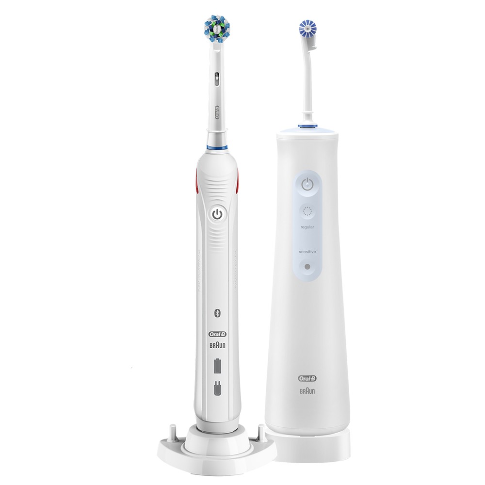 

Набор Oral-B SmartSmile 4 - 4400: Электрическая зубная щетка Oral-B Smart 4 + Ирригатор Aquacare 4