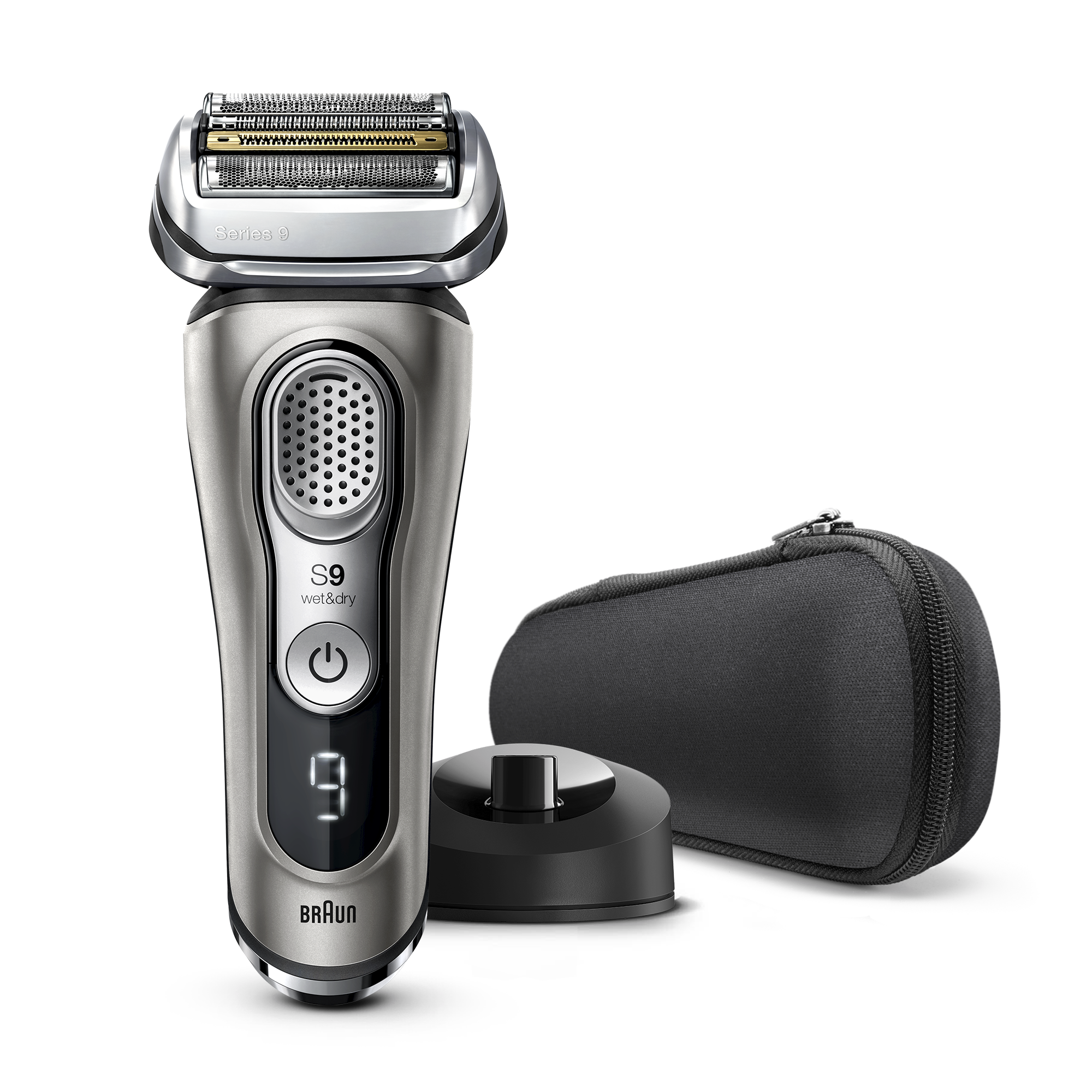 

Электробритва Braun Series 9 9325s с зарядной станцией и тканевым футляром