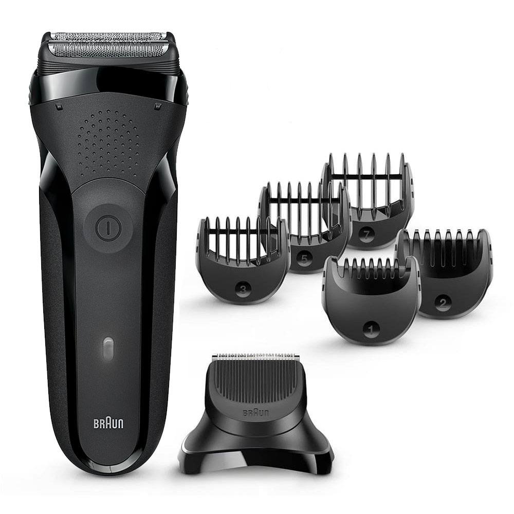 

Электробритва Braun Series 3 Shave&Style 300bt + насадка-триммер и 5 гребней