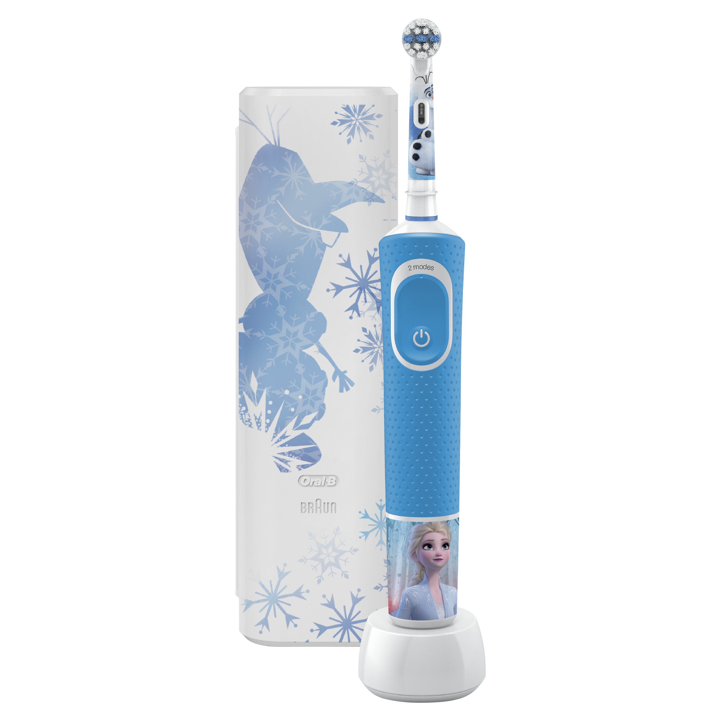 

Детская электрическая зубная щетка Oral-B Vitality Kids Холодное сердце D100.413.2KX + чехол