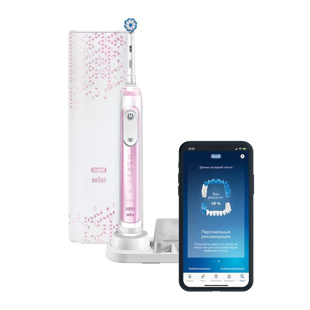 

Электрическая зубная щетка Oral-B Genius X 20000N Pink D706.515.6X