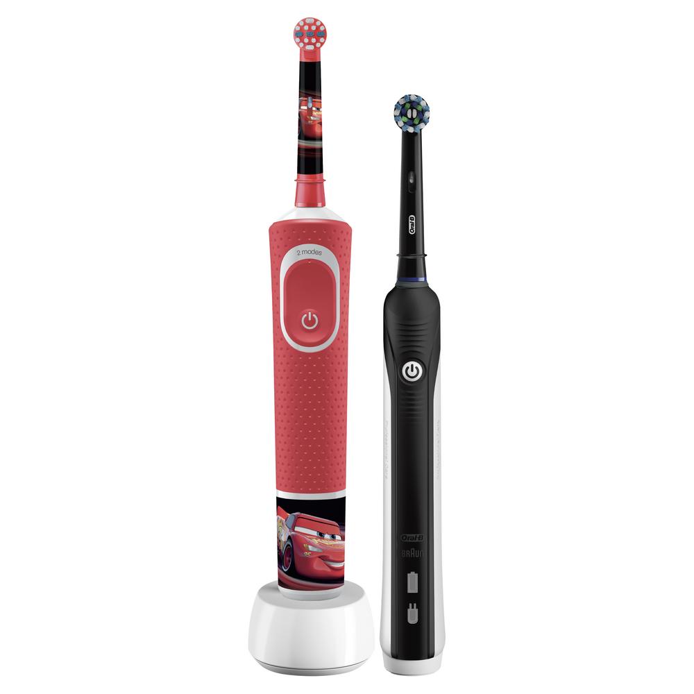 

Набор электрических зубных щеток Oral-B Family Pack (Pro 1 и Kids «Тачки»)