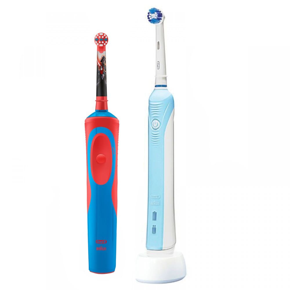 Набор электрических зубных щеток Oral-B Family Pack (Professional Care 500 + StarWars)