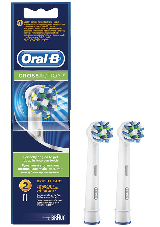 

Насадка для зубных щеток Oral-B CrossAction EB 50-2 (2 шт)