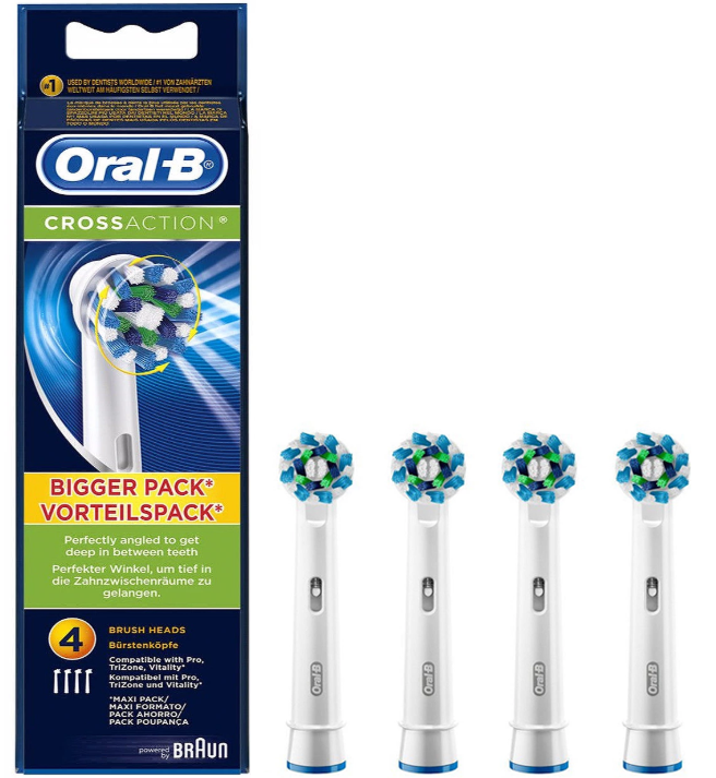 

Насадка для зубных щеток Oral-B CrossAction EB 50-4 (4 шт)