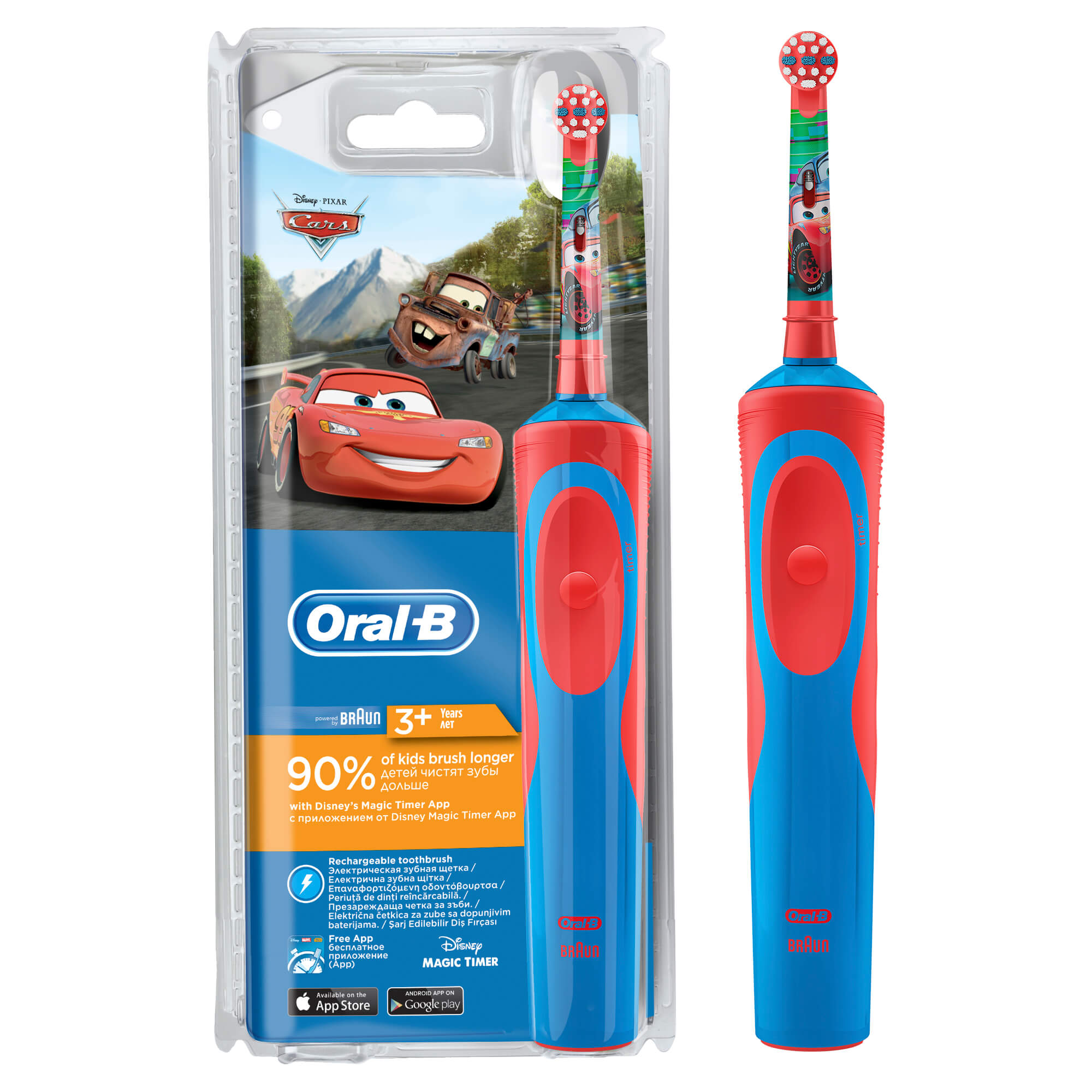 

Детская электрическая зубная щетка Oral-B Vitality D12.513K Cars Kids