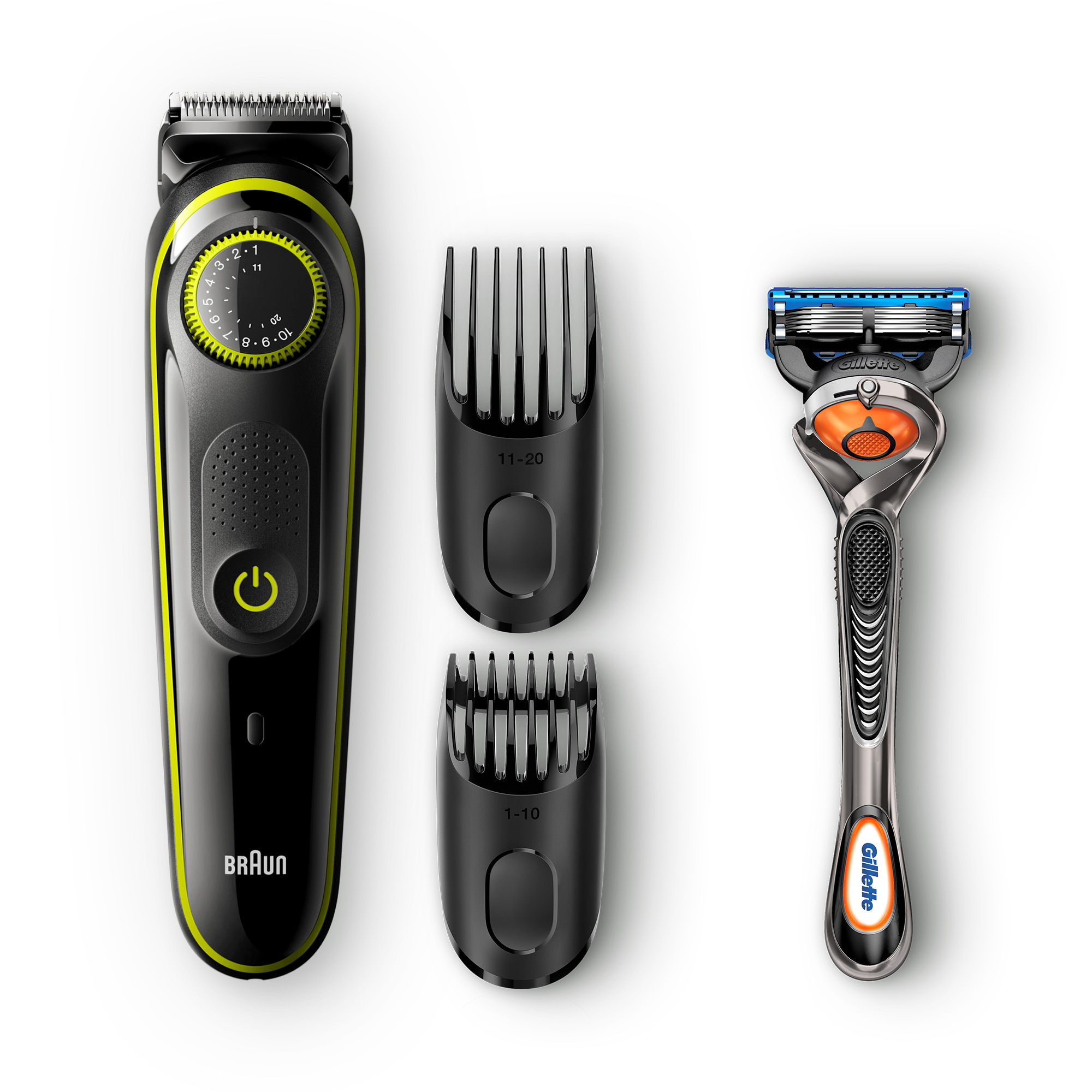 

Триммер для бороды Braun BT3241 + Бритва Gillette