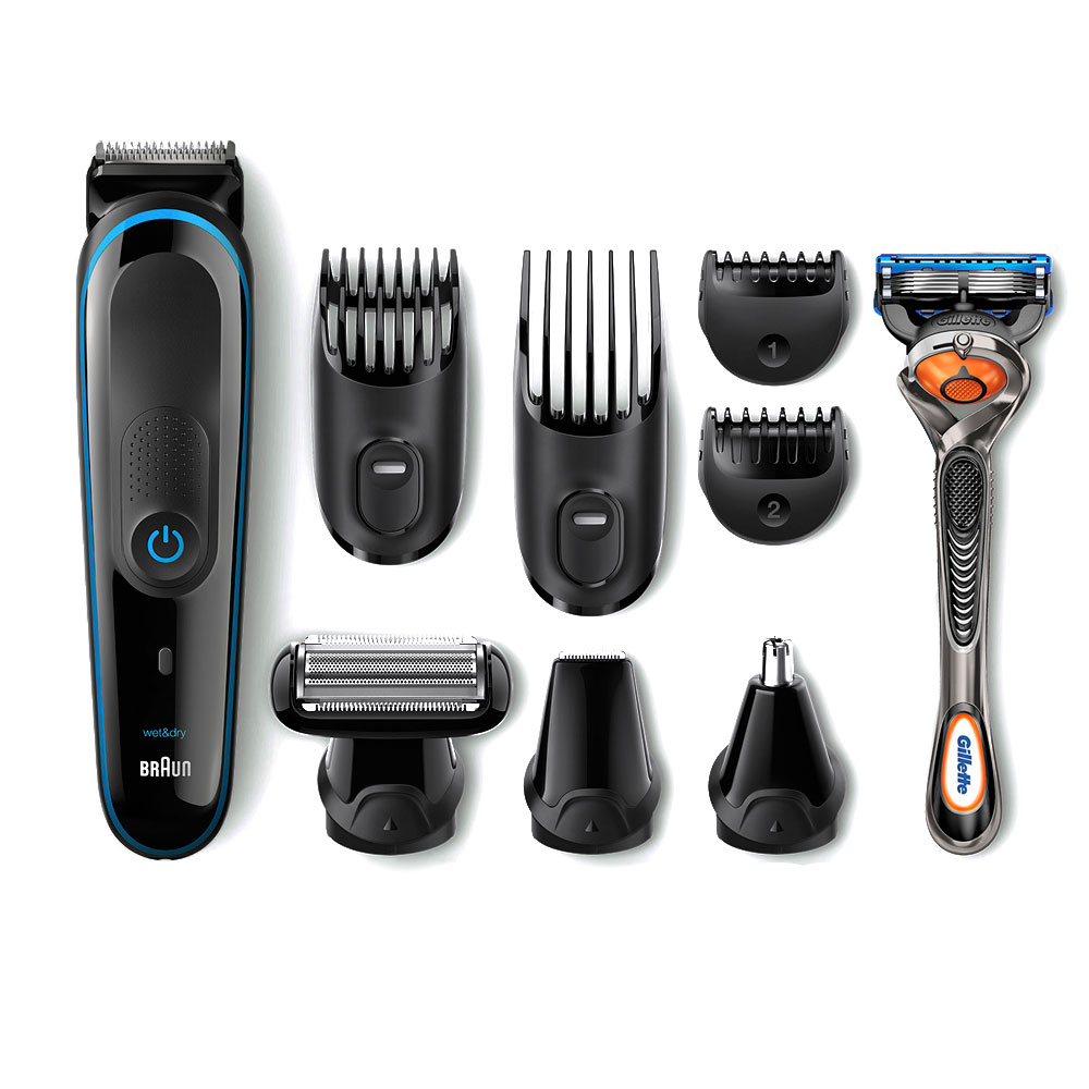 

Машинка для стрижки Braun MGK3980TS + Бритва Gillette
