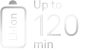 До 120 минут работы без подзарядки