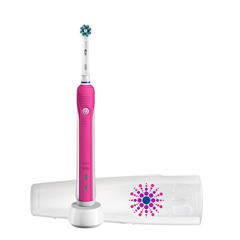 

Электрическая зубная щетка Oral-B PRO 750 Pink D16.513.UX + Футляр