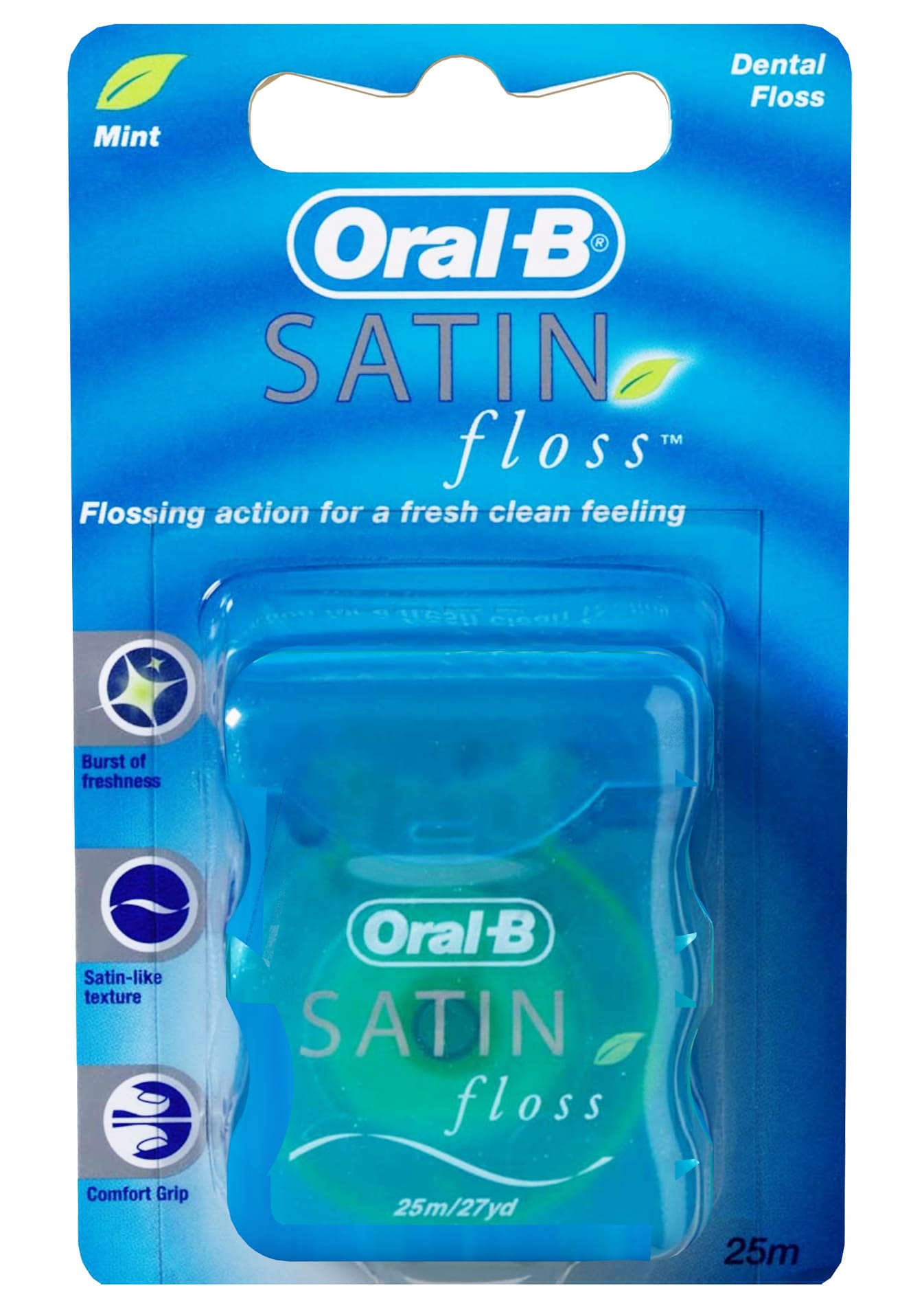 Зубная нить Oral-B SatinFloss мятная 25м